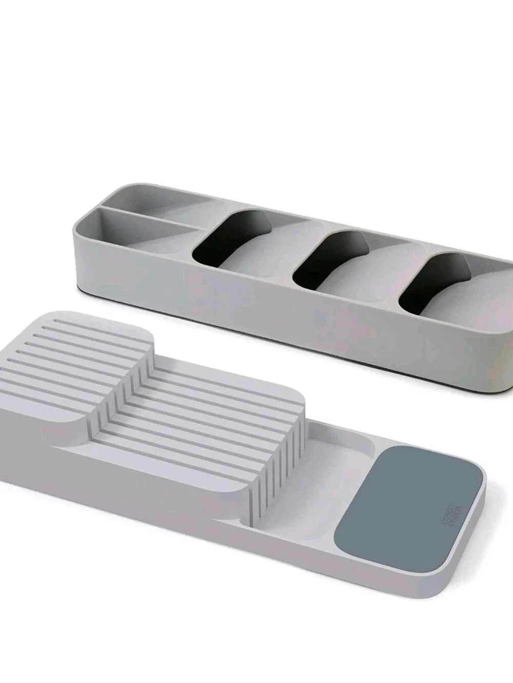 Lot of 2 Joseph Joseph Kitchen Drawer Organizer Tray for Cutlery and Kniv Used